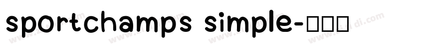 sportchamps simple字体转换